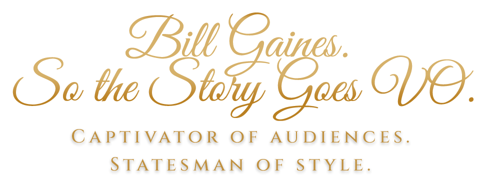 Bill Gaines. So the Storey Goes VO